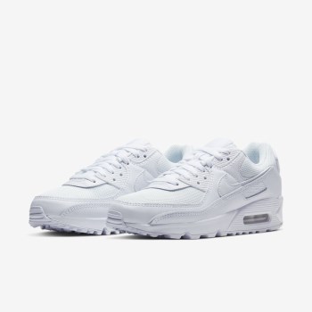 Nike Air Max 90 - Női Utcai Cipő - Fehér/Fehér/Szürke/Fehér